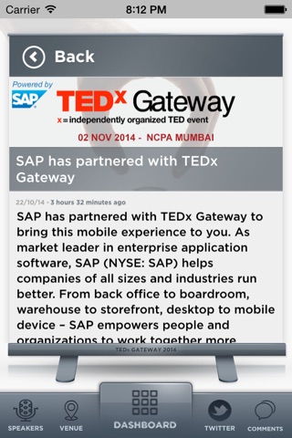 TEDxGateway screenshot 3