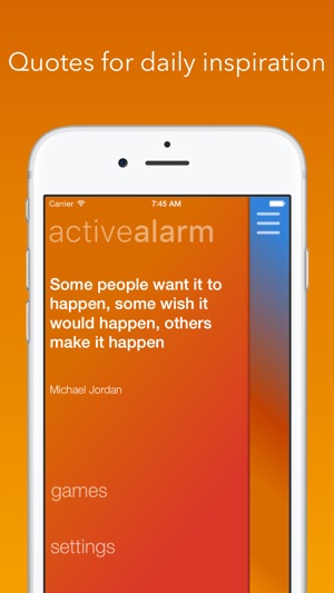 Active Alarm Screenshot