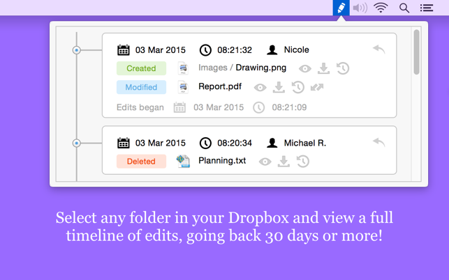 Revisions for Dropbox