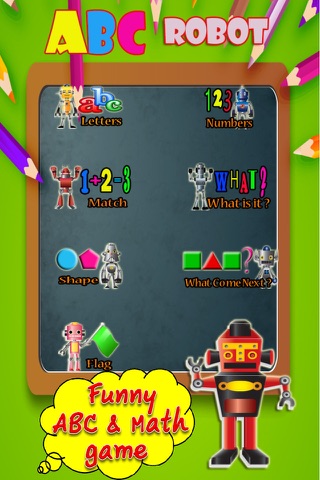 ABC Robot - Free english phonics hearing kids master game screenshot 2