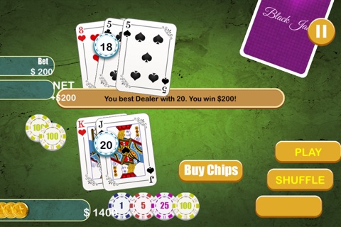 21 BlackJack Casino Blitz - Best card challenge gambling game screenshot 3