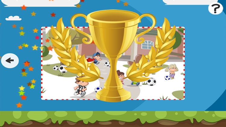 A Sportsball Jigsaw Puzzle for Pre-School Children with Soccer Players screenshot-3