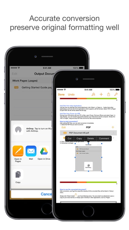 PDF to Pages - Convert PDF file to iWork Pages