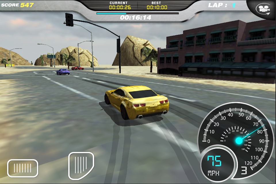 Burning Wheels Car Racer 3D screenshot 2