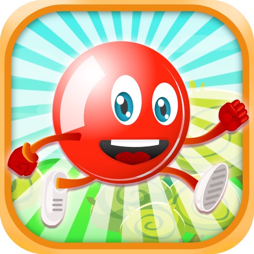 Flick Red Ball Bloons - Kick the Frozen Snowflake Bubble icon