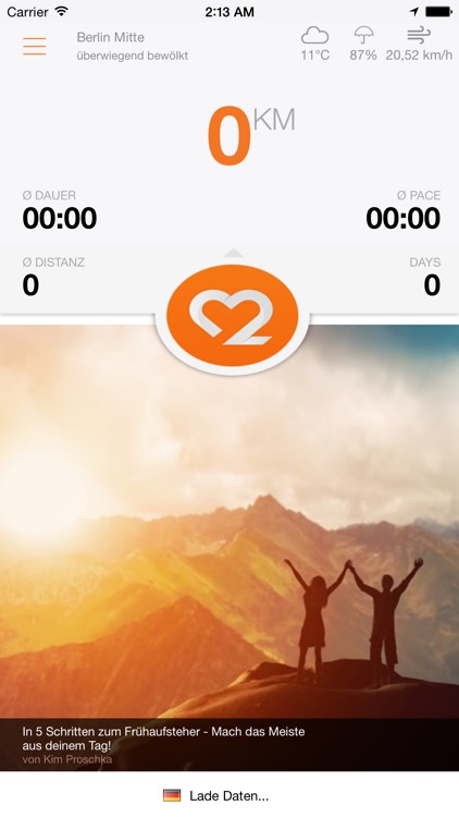 MovingTwice – Spendenlauf-App zum Joggen und Walken mit GPS