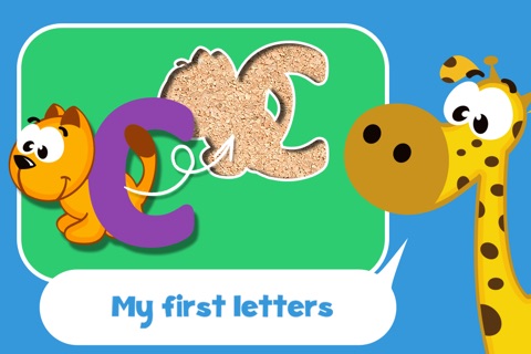Play with Letter animals - The 1st Jigsaw Game for a toddler and a whippersnapper free screenshot 2