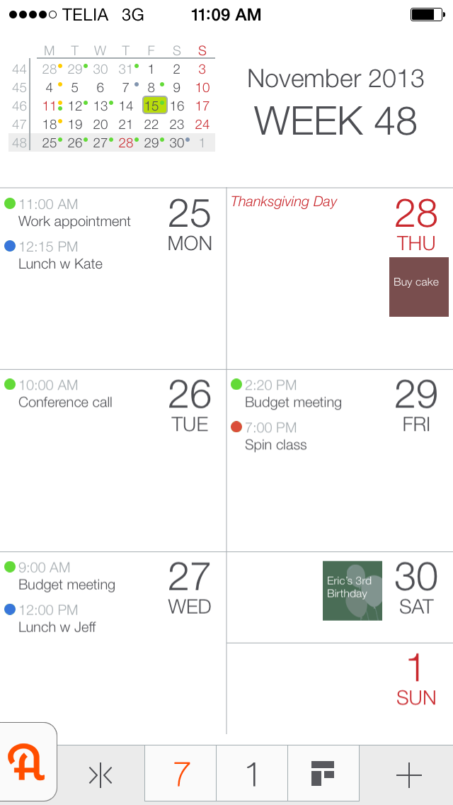 myLife Calendar Screenshot 2