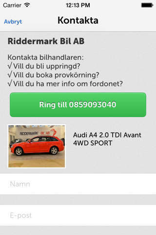 Riddermark Bil AB screenshot 4