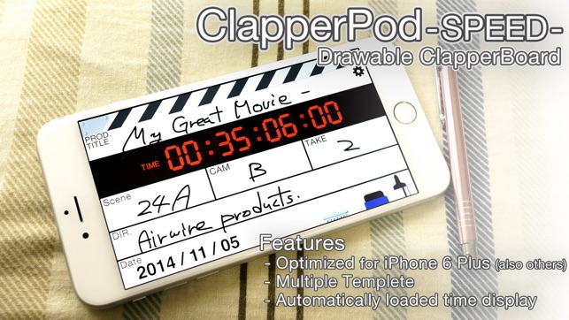 ClapperPod SP -Drawable Clapperboard- for iPhone(圖1)-速報App