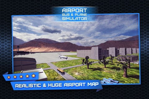 3D Airport Bus and Air-Plane Simulator - Real Driving, Racing & Parking School and Car Test Drive Game screenshot 4