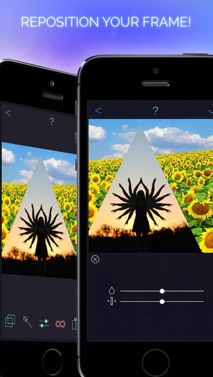 Frame'n Splits - A gorgeous way to join textures and differently shaped borders for arty shaped picz creation! screenshot-3