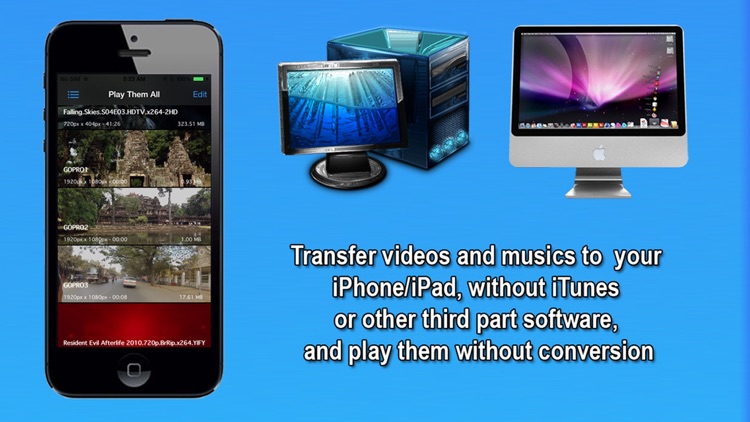Play Them All - Play all your videos and musics without conversion