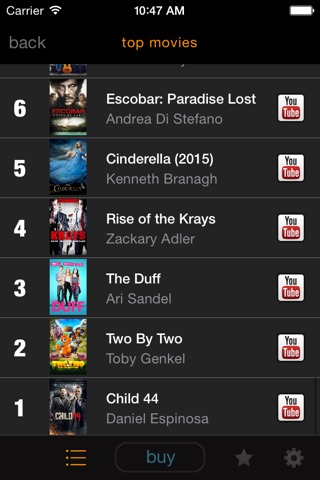 my9 Top 40 : UK movie charts screenshot 3
