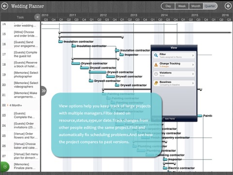 Project Gannt Lite -  for MS Project XML files screenshot 2