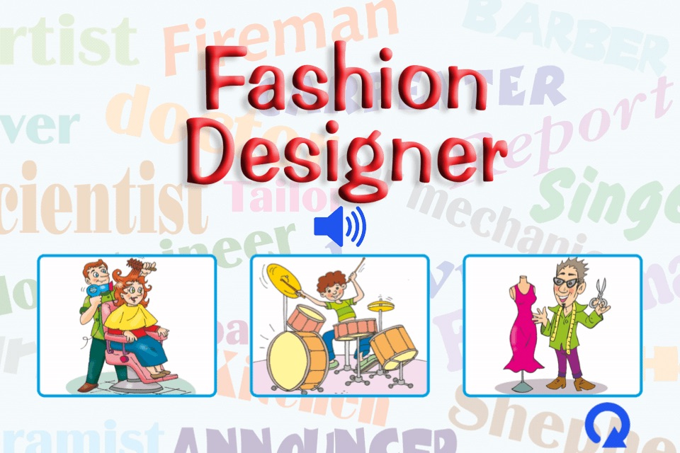 English Basic Concepts 4 - Professions for Kids. Pick the right answer! screenshot 3