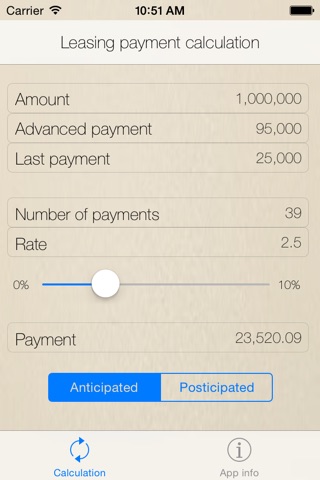 Leasing Calculator Light screenshot 2