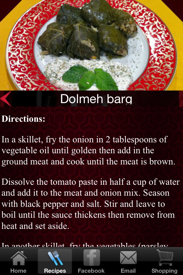 Persian Food Recipes screenshot 3