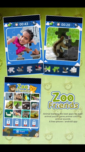 Zoo Friends: Animal Puzzle, Animal Sound, Animal Coloring(圖1)-速報App