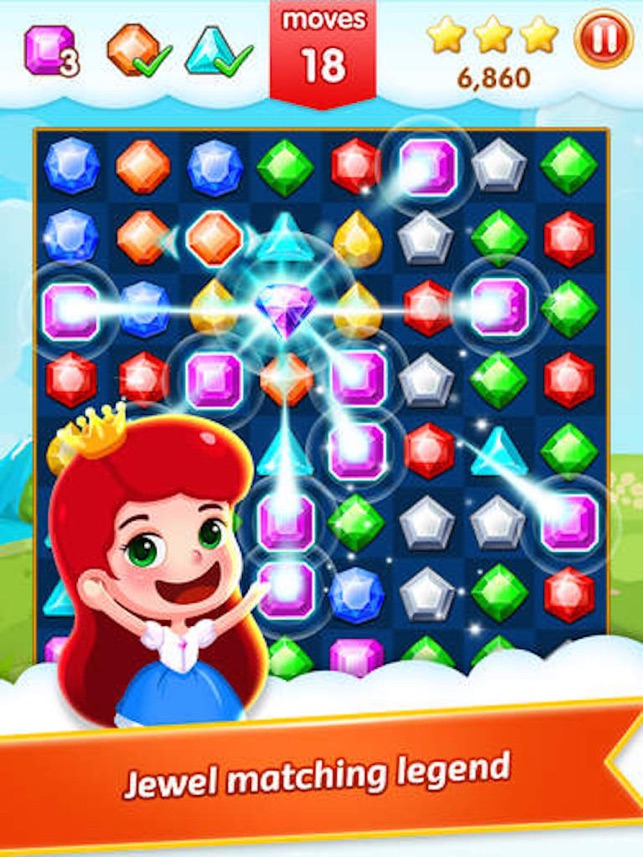 Diamond Heroes - 3 Match Jewel Crush Charming Game(圖1)-速報App