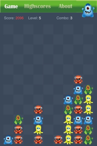 Monster Party Popping Puzzle Game - Halloween edition screenshot 2