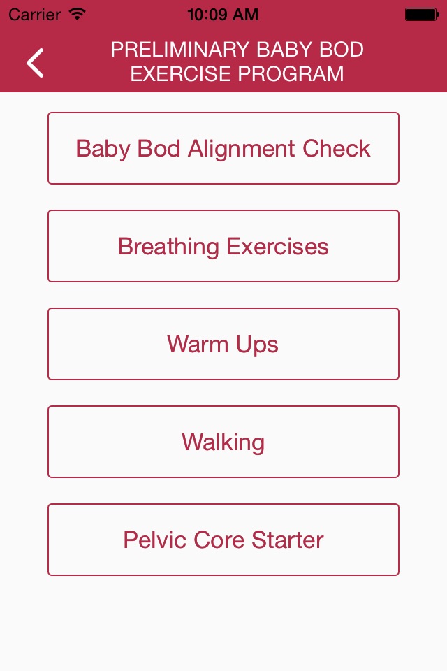 Baby Bod Exercise Tracker screenshot 3
