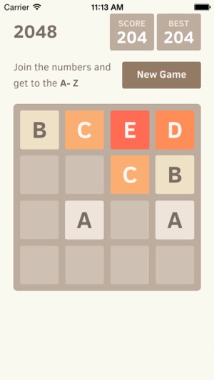 2048 Alphabet Edition