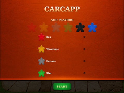 Carcapp - Carcassonne Scoreboard для iPad