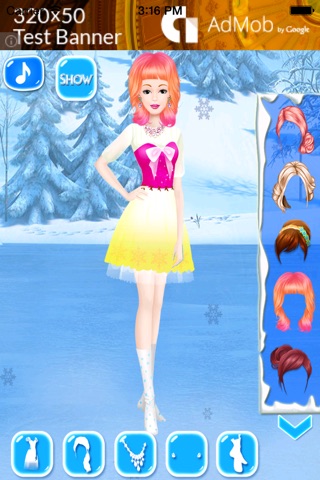 Winter Girl Dressup - Girls Game screenshot 2