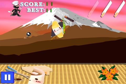 A Sushi Splash Attack Super Slash Mania – Extreme Food Blast Ninja Edition Free screenshot 2