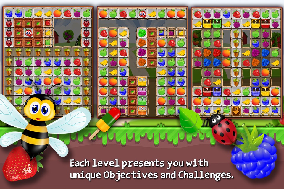 Fruit Drops 3 - Match three puzzle screenshot 2