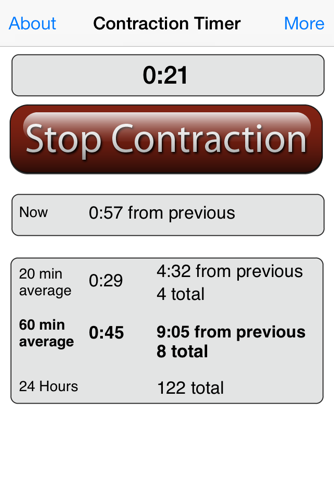 Contraction Timer Lite screenshot 2