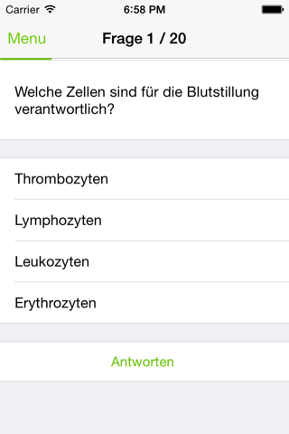 Medizin Quiz - Med Aufnahmetest screenshot 4