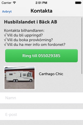 Husbilslandet i Bäck AB screenshot 4