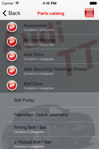 AutoParts  Audi TT screenshot 4