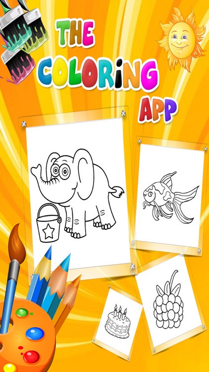 Kids Coloring Book - Colouring Doodle Fun for Kids Learning
