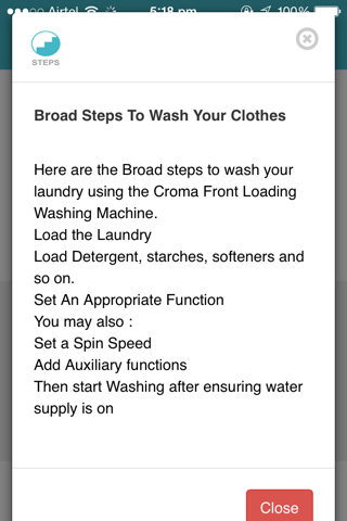 Showhow2 for Croma Washing Machine CRAW0094 screenshot 2