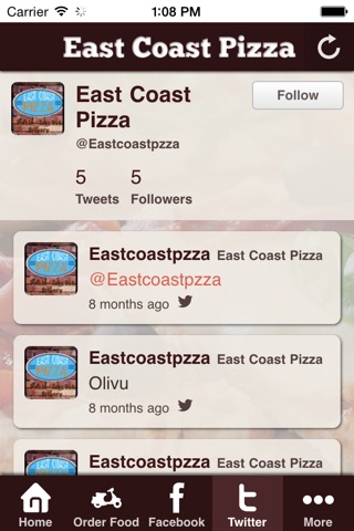 East Coast Pizza Johnston screenshot 2