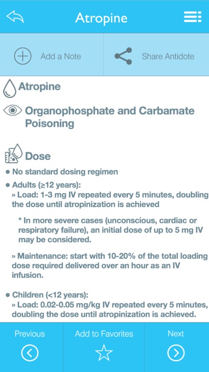 ACEP Toxicology Section Antidote App