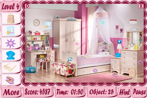 Hidden Objects Game Girly Rooms screenshot 4