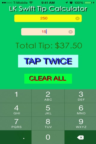LK Swift Tip Calculator screenshot 3