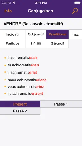 Game screenshot French Verbs Conjugations - Free App made by teachers hack