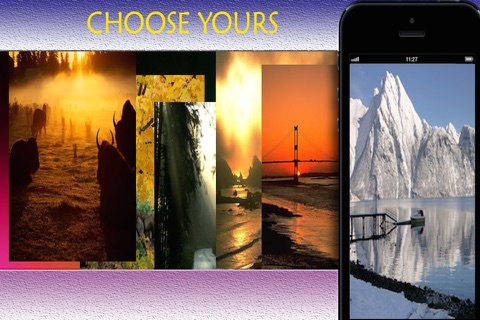 Beautiful Nature Wallpapers & Backgrounds HD for iPhone and iPod: With Awesome Shelves & Frames screenshot 2