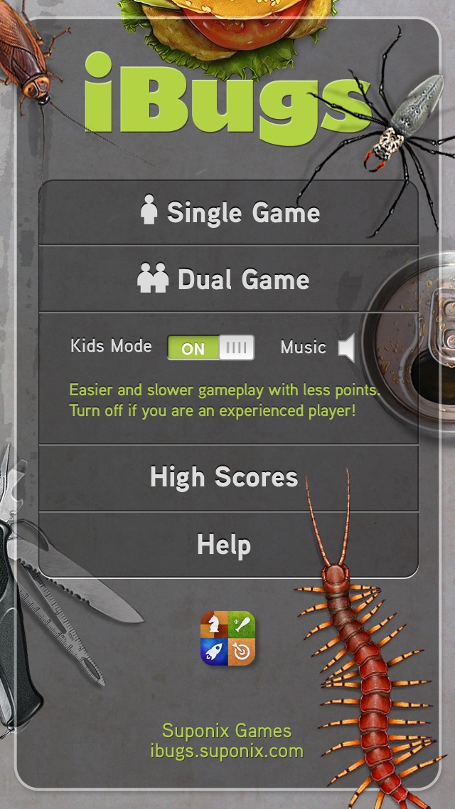 Ibugs Invasion バグキック 昆虫ゲームを子供のための カエル 蟻 蜘蛛 ムカデ 蝶を Iphoneアプリランキング