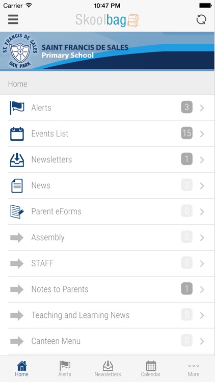 Saint Francis de Sales - Skoolbag