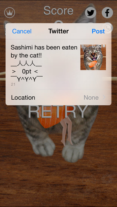 How to cancel & delete Sashimi Dash - Retry Tap Action Game from iphone & ipad 4