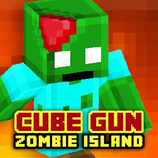 Cube Gun 3D Zombie Island