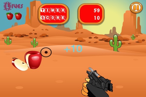 "A Old Cowboy Fruit Shooter Crash – Wild Western Extreme Revenge Dash" screenshot 3