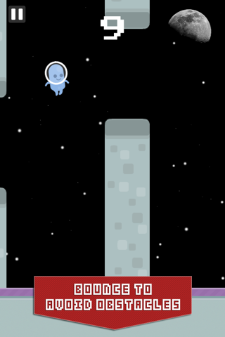Bouncy Bean - Flappy Space Flyer screenshot 2