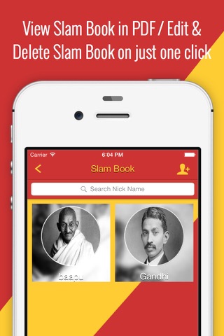 My Slam Book App - náhled